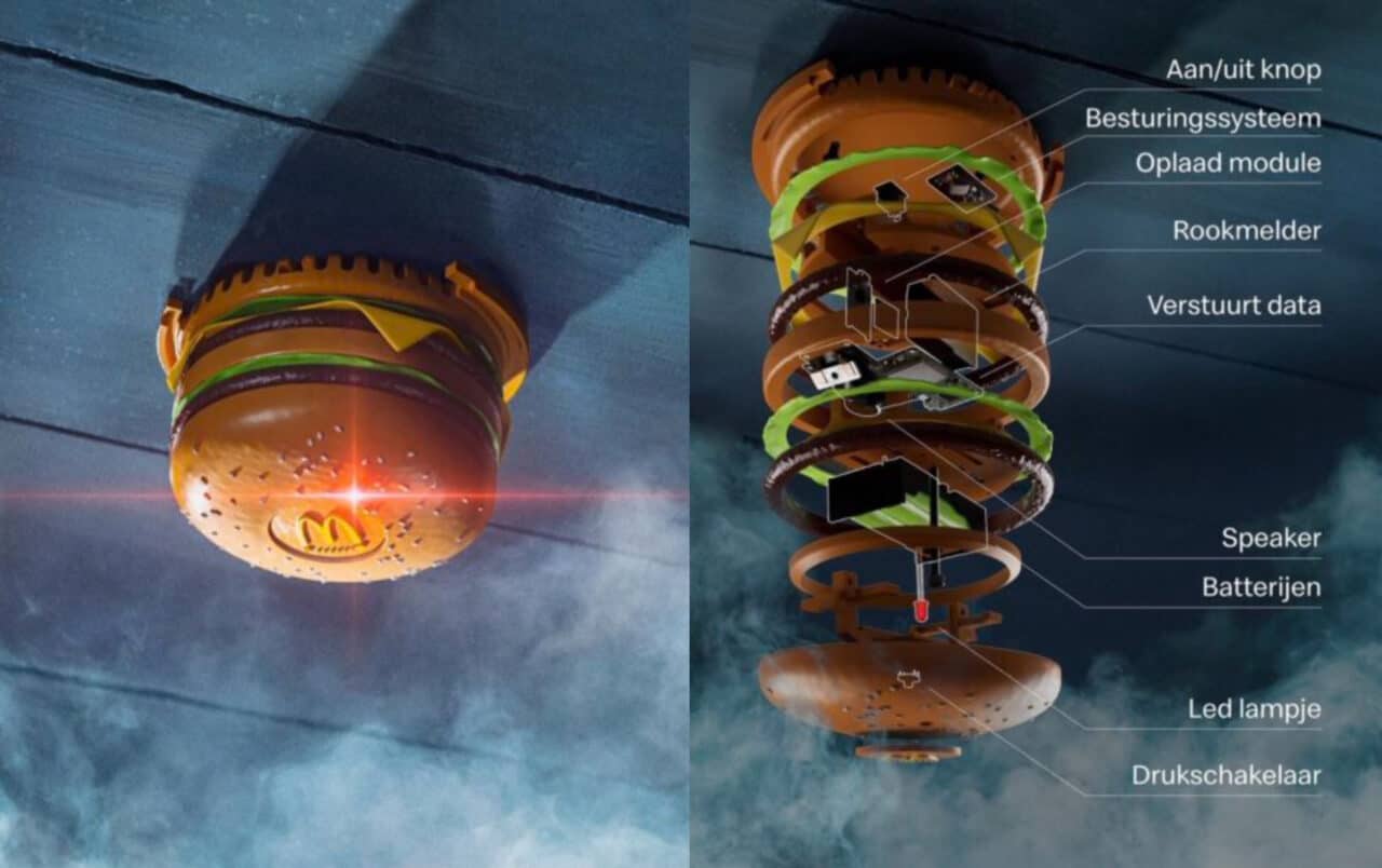 麦当劳烟雾探测器能够自动订购外卖，饭烧糊了就给你送吃的